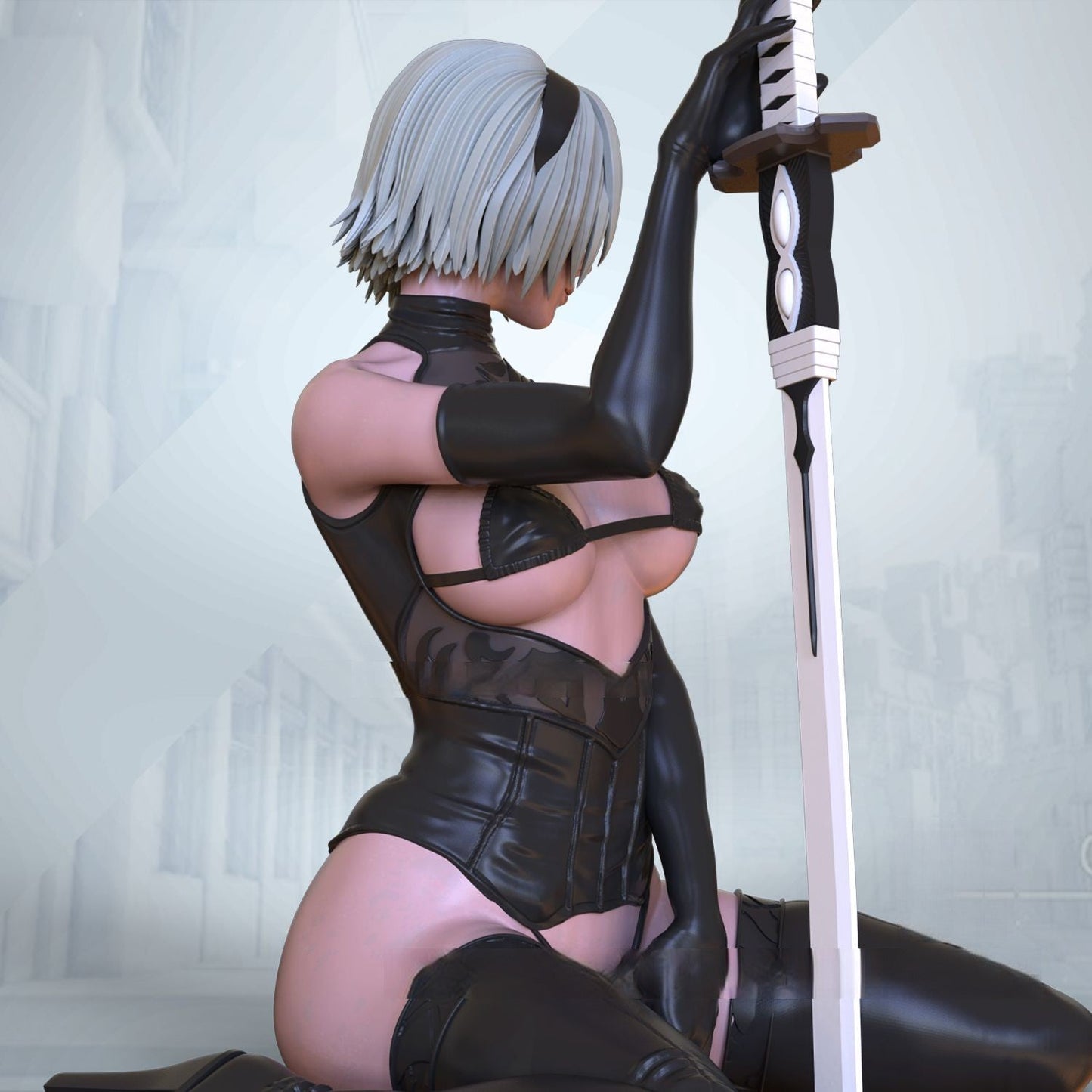 0472 2B NSFW - NIER AUTOMATA (1233) - STL 3D Print Files