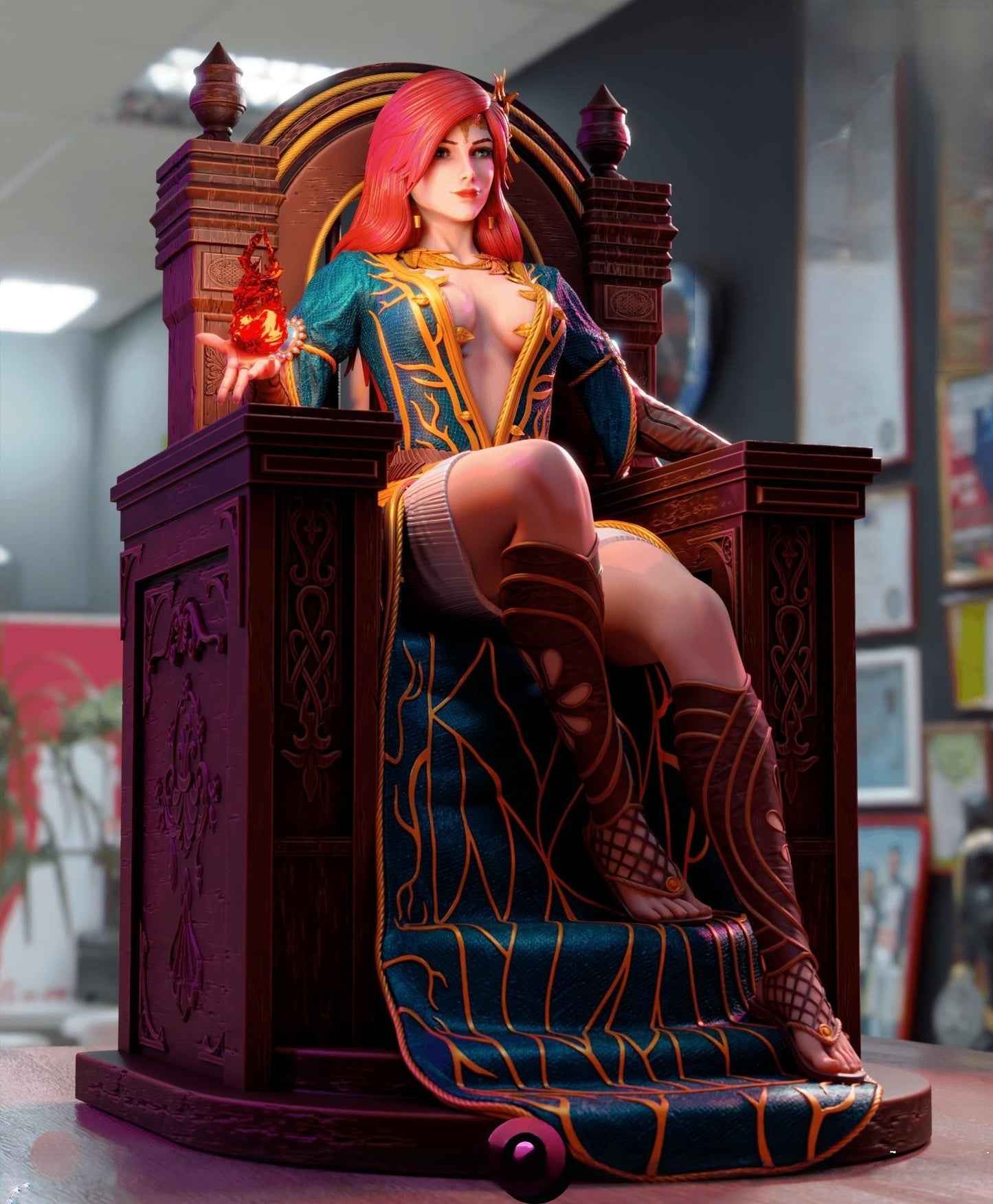 0654 Triss Merigold NSFW - The Witcher (2045) - STL 3D Print Files