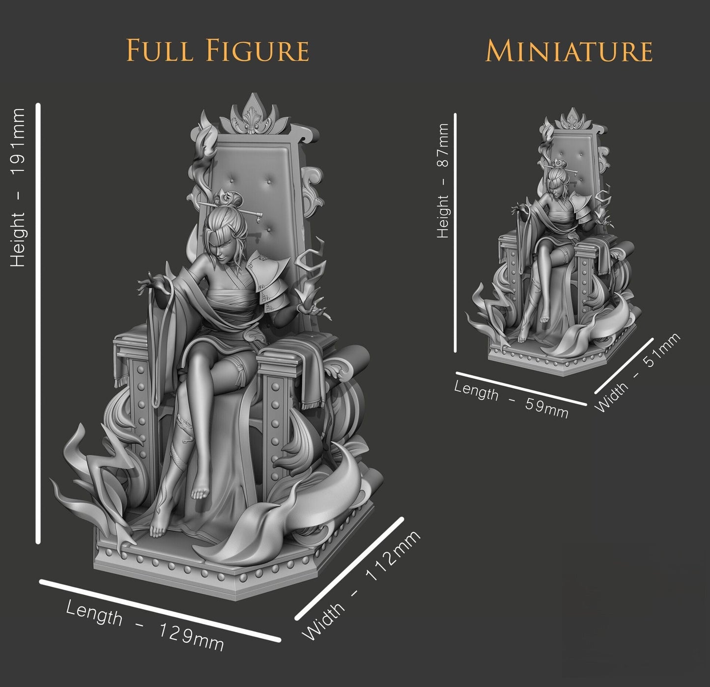 0722 Azula - Avatar Last Airbender - STL 3D Print Files