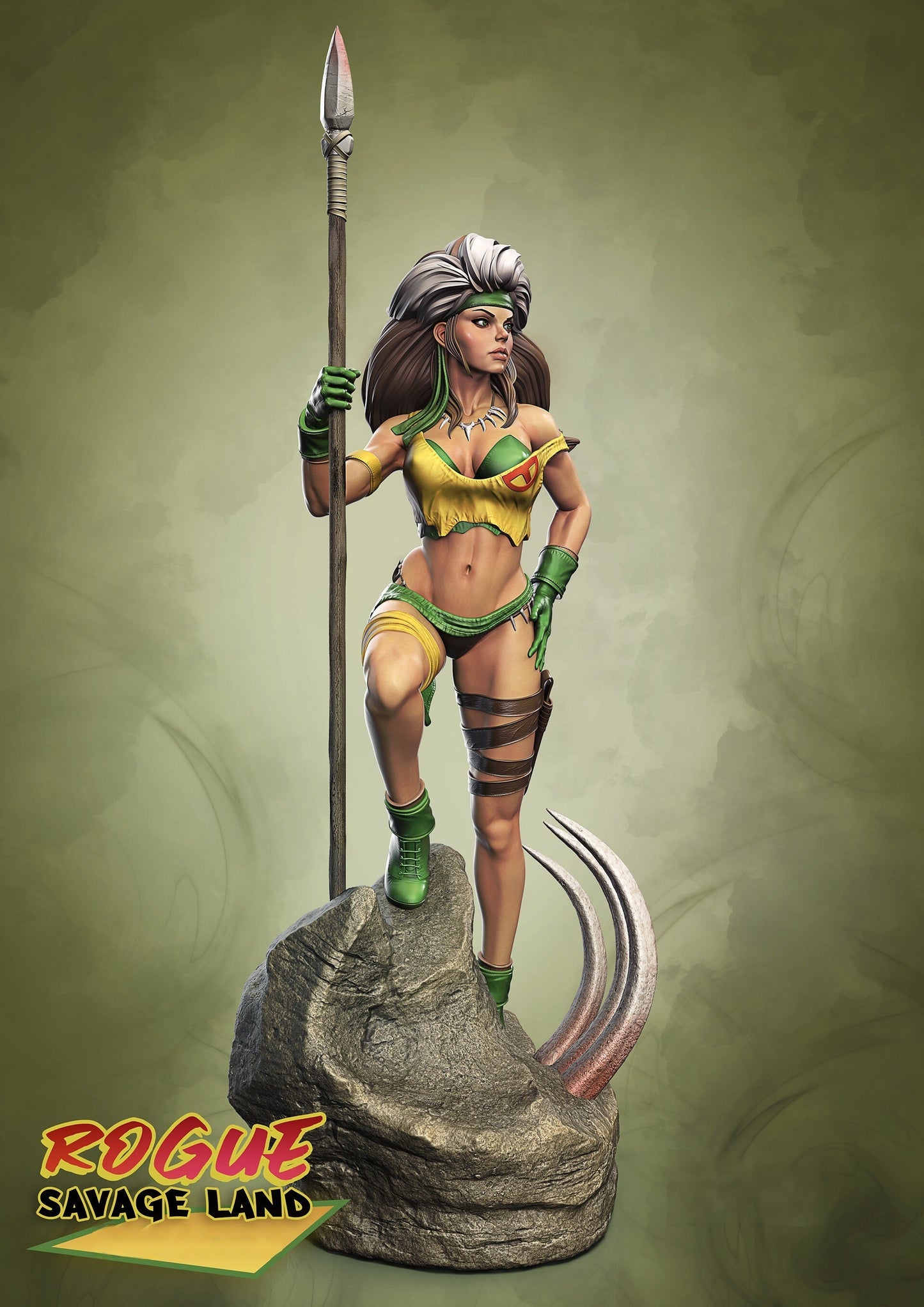 0526 Rogue - Savage Lands - X-men (1381) - STL 3D Print Files