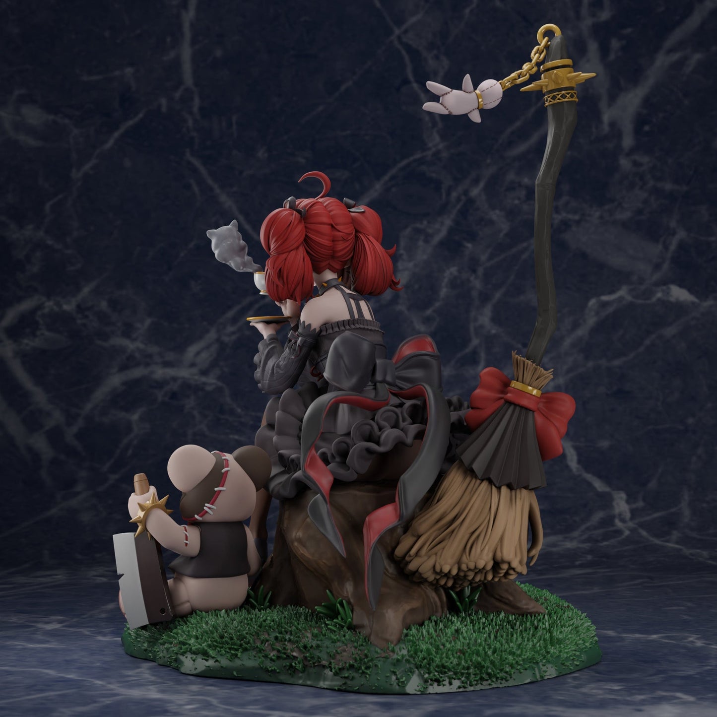 0784 Black Maiden Enchantress - Dungeon & Fighter - STL 3D Print Files