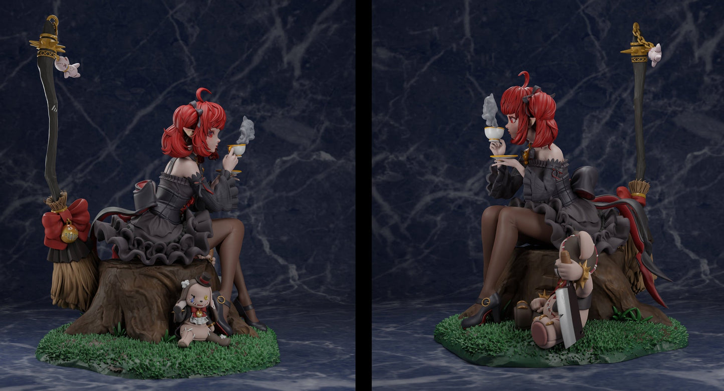 0784 Black Maiden Enchantress - Dungeon & Fighter - STL 3D Print Files