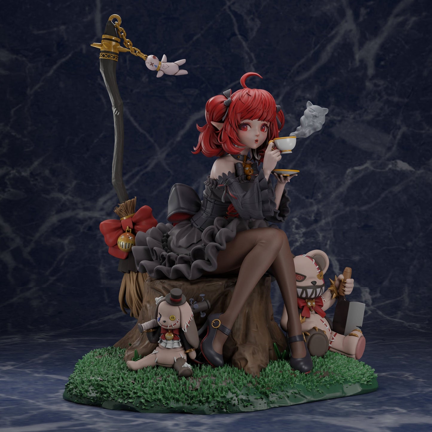 0784 Black Maiden Enchantress - Dungeon & Fighter - STL 3D Print Files