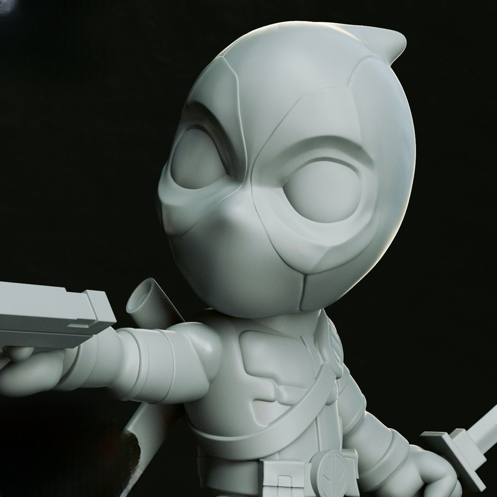 0100 Deadpool - STL 3D Print Files