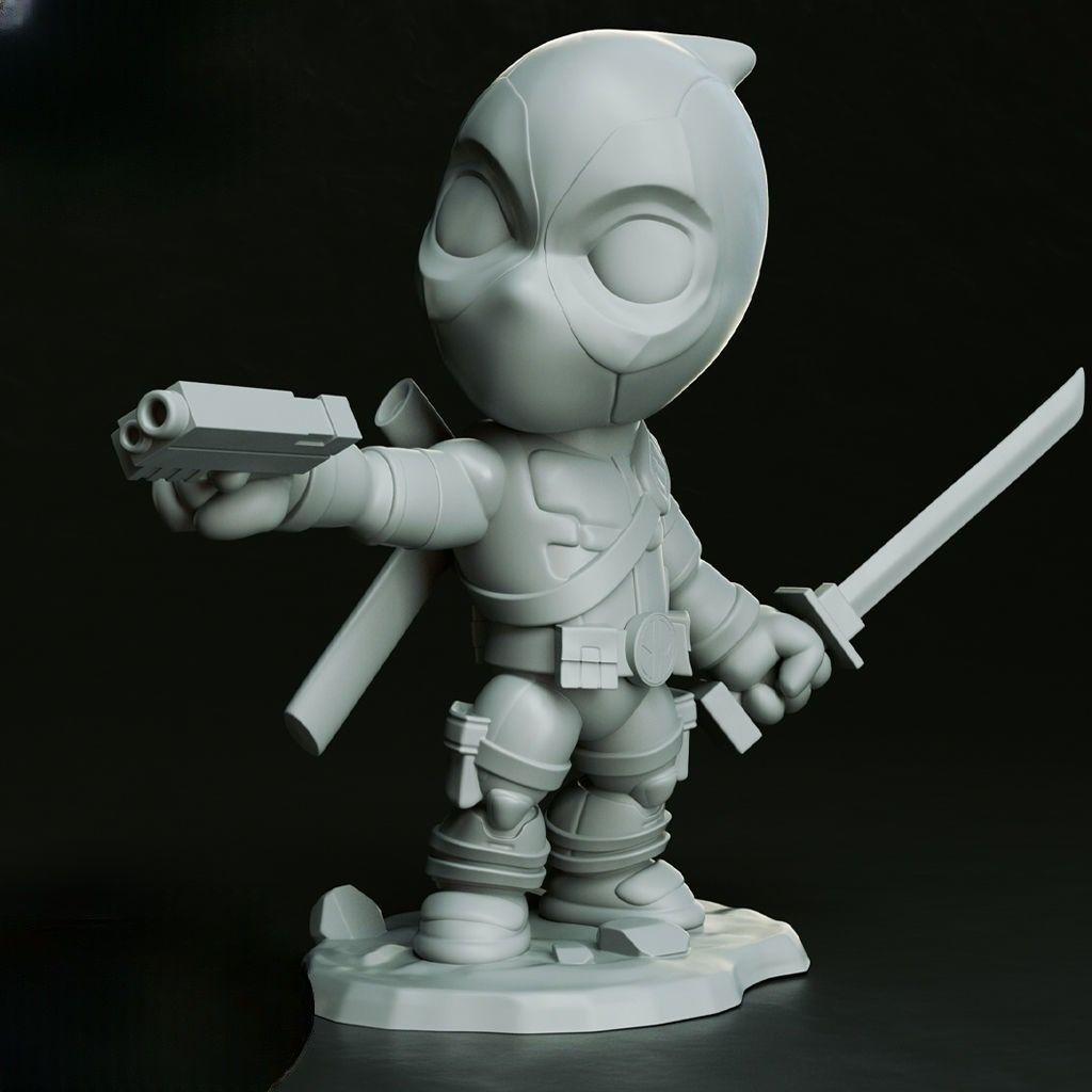 0100 Deadpool - STL 3D Print Files