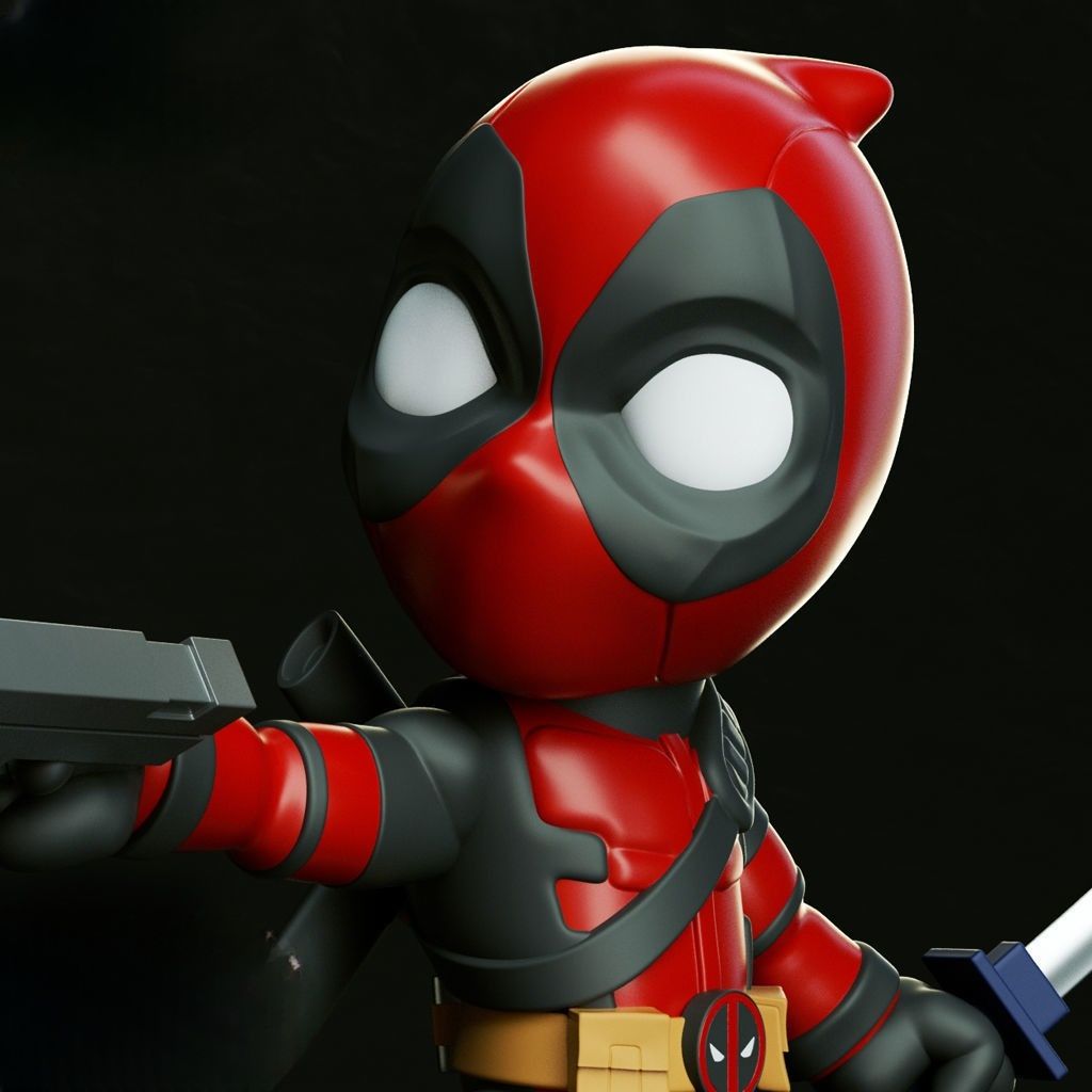0100 Deadpool - STL 3D Print Files