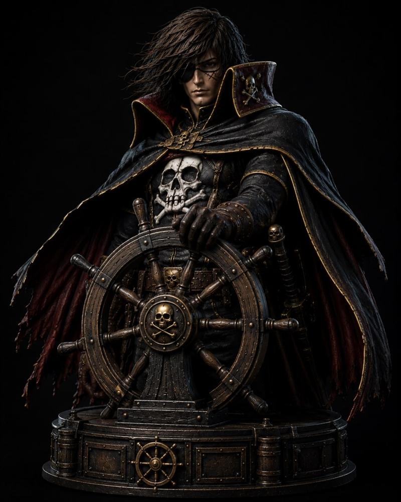 2015 Space Pirate Captain Harlock - STL 3D Print Files