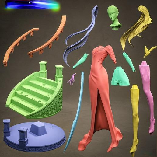 1749 Carmilla_Castlevania - STL 3D Print Files