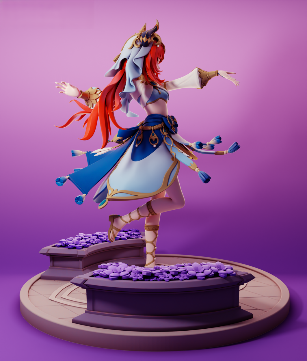 0471 Nilou - Genshin Impact - STL 3D Print Files