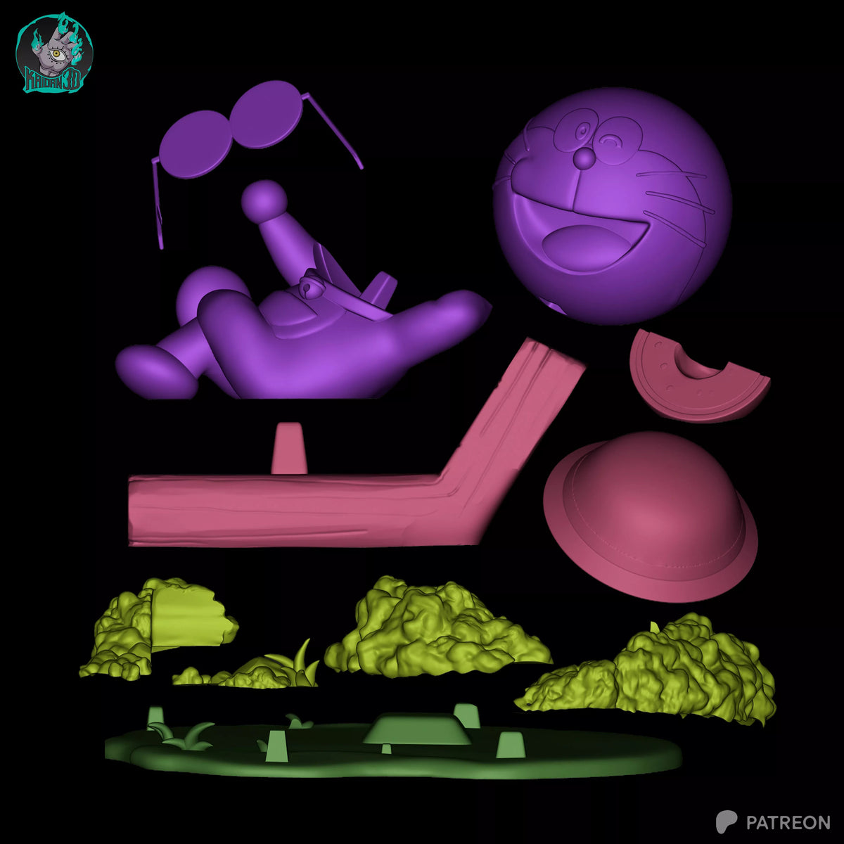 1933 Doraemon_DORAEMON - STL 3D Print Files