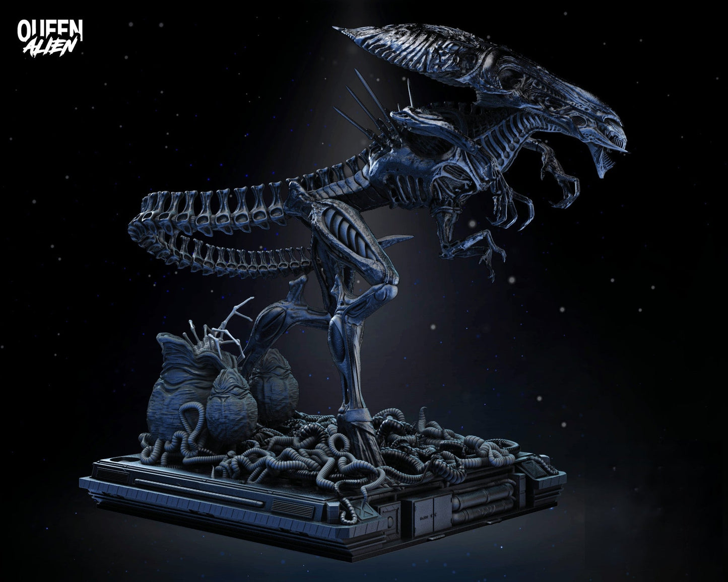 0496 Queen Alien - The Alien Queen - STL 3D Print Files
