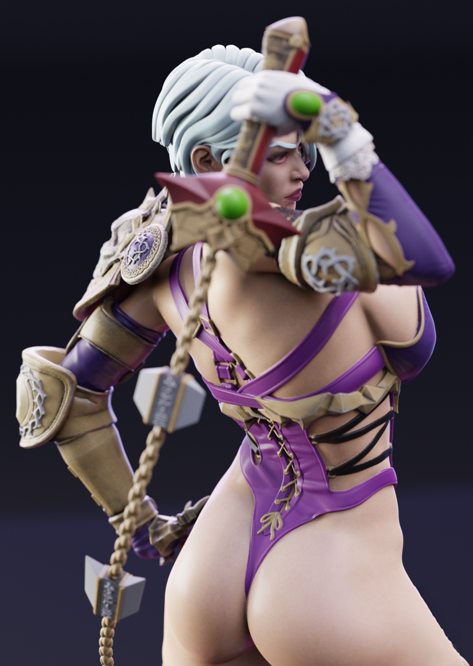 0961 Ivy - SoulCalibur (1933) - STL 3D Print Files