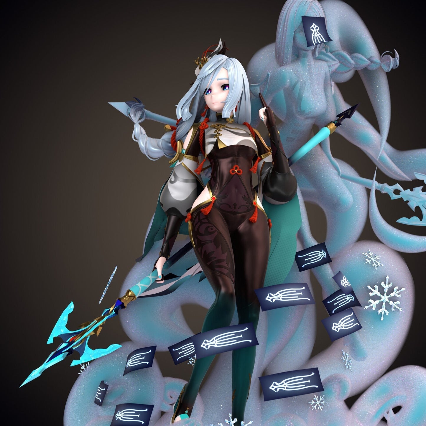 0628 Shenhe - Genshin Impact - STL 3D Print Files