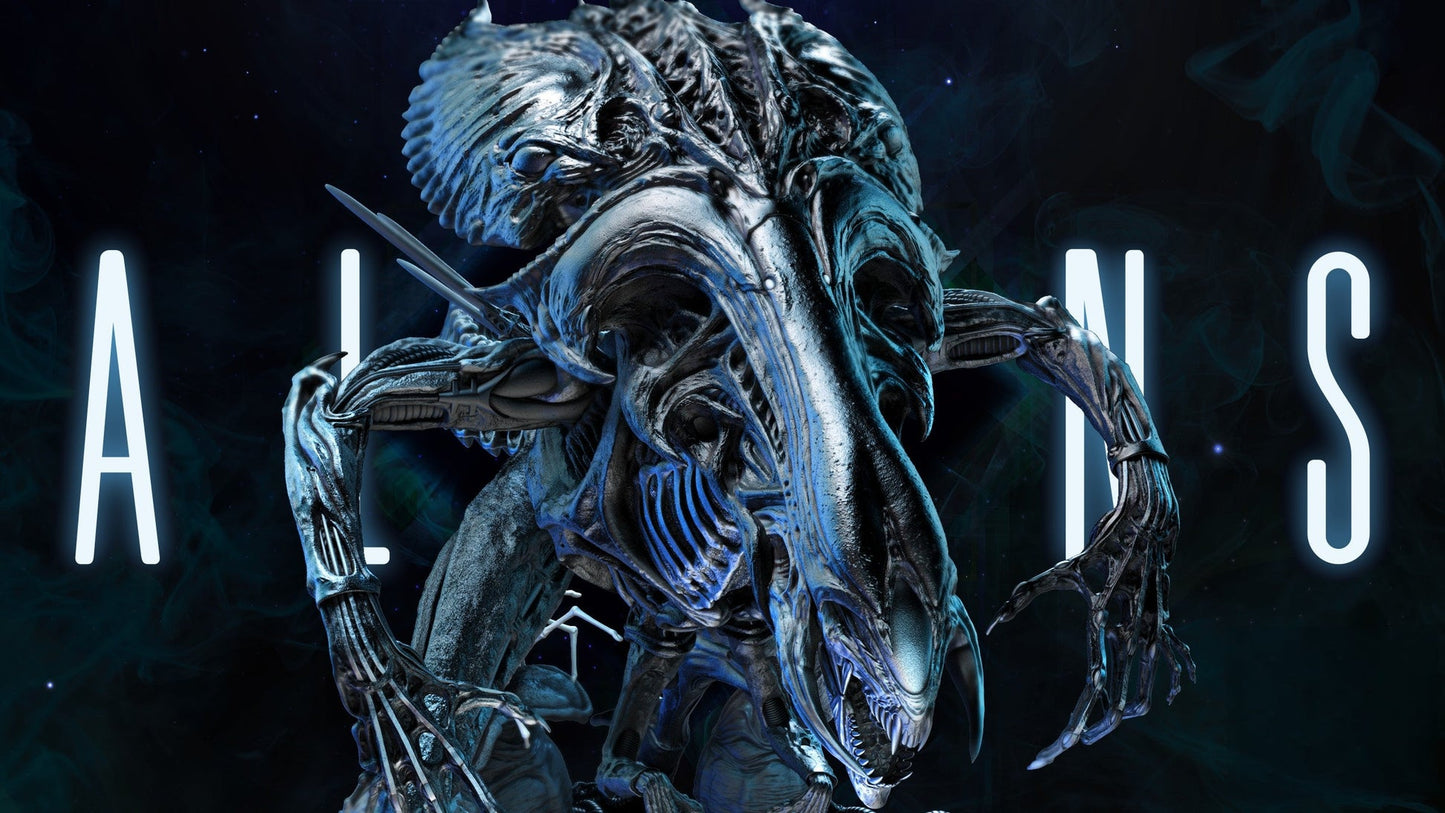 0496 Queen Alien - The Alien Queen - STL 3D Print Files