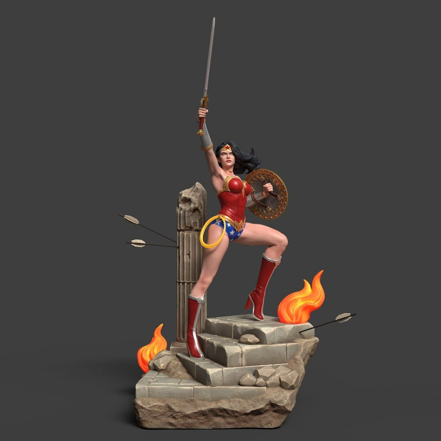 0131 Wonder Woman - DC Comics (1469) - STL 3D Print Files