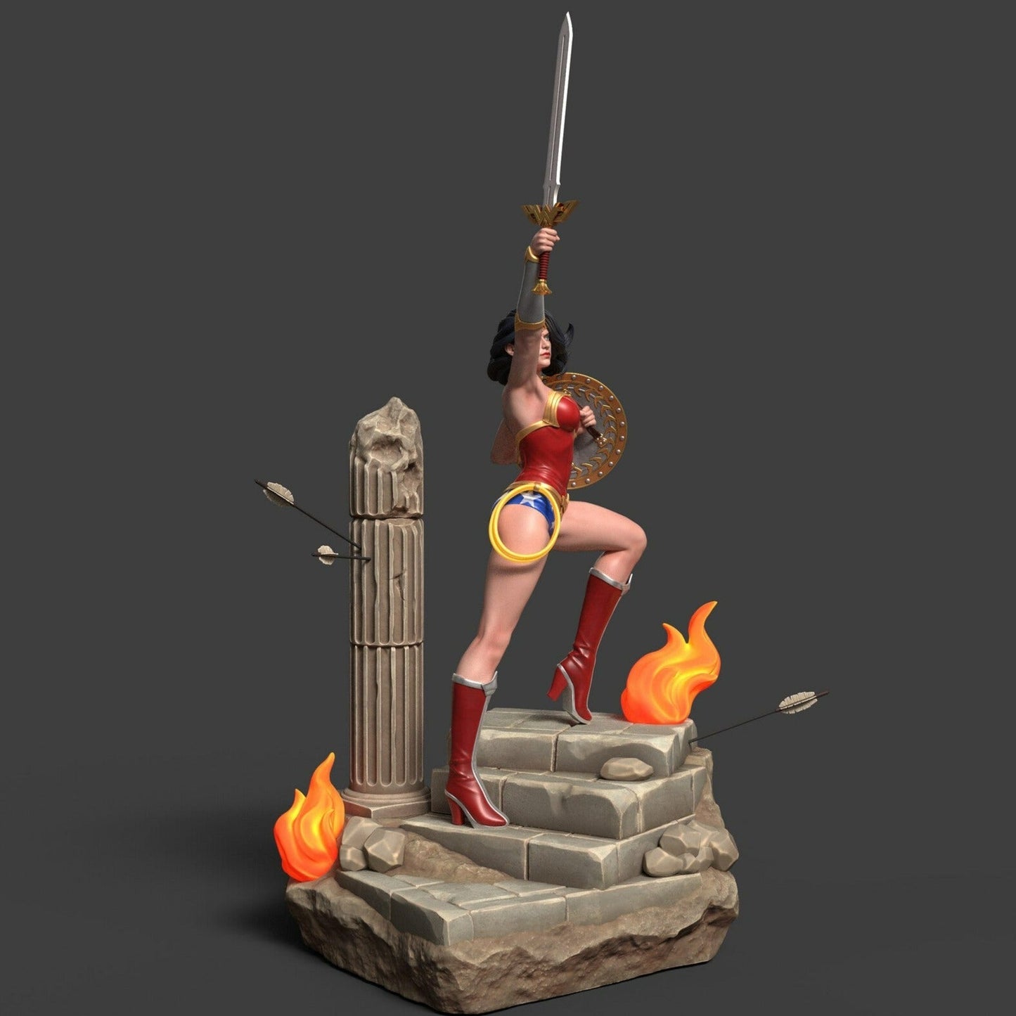 0131 Wonder Woman - DC Comics (1469) - STL 3D Print Files