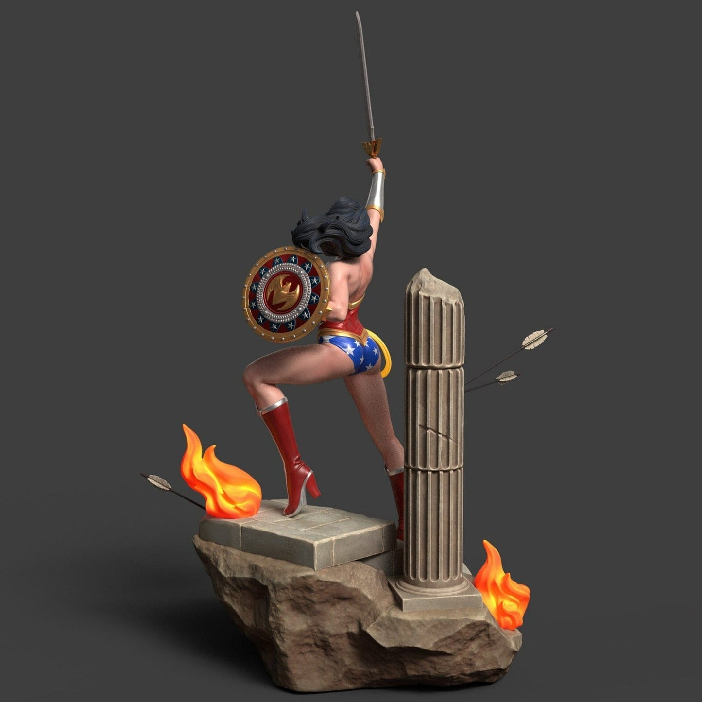 0131 Wonder Woman - DC Comics (1469) - STL 3D Print Files