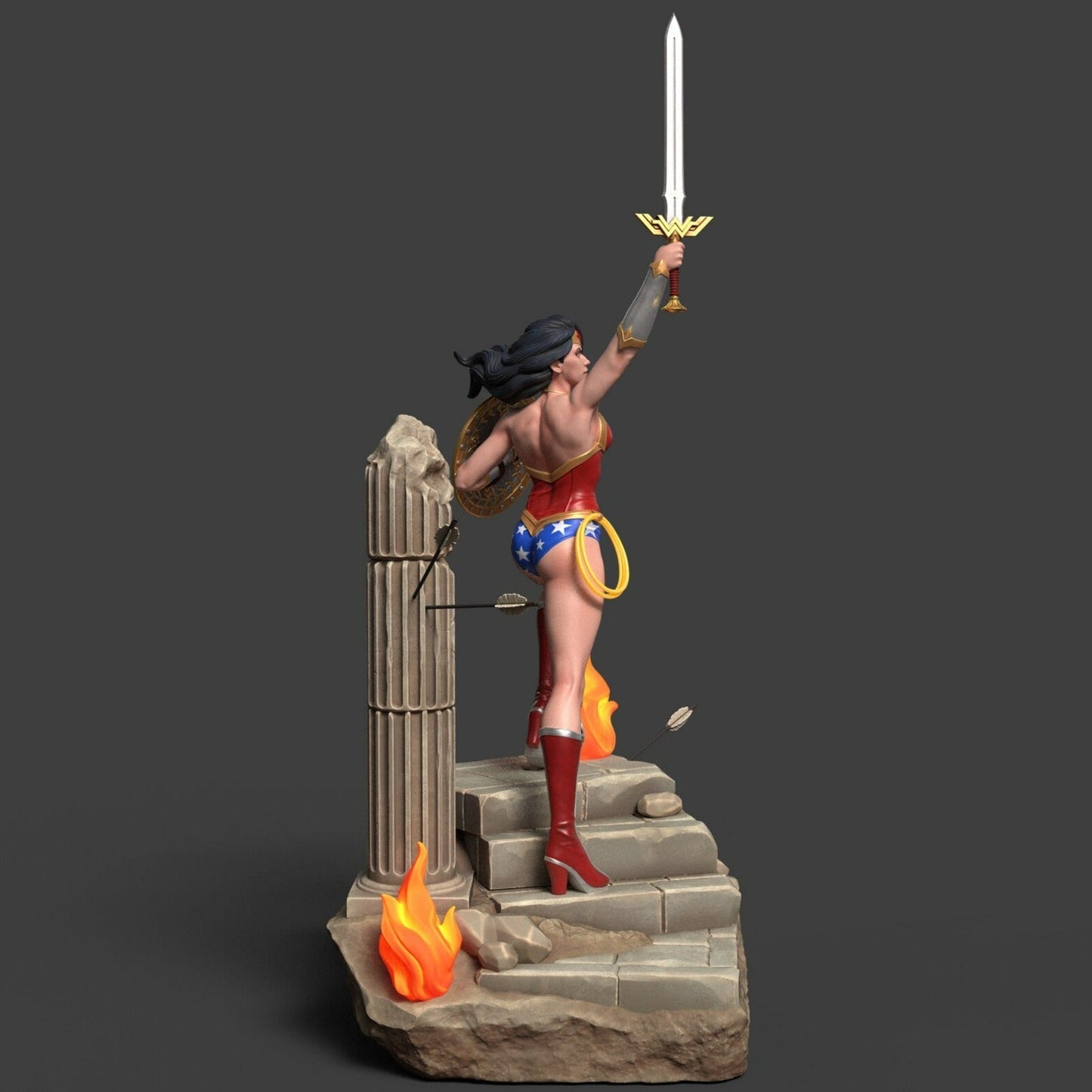 0131 Wonder Woman - DC Comics (1469) - STL 3D Print Files