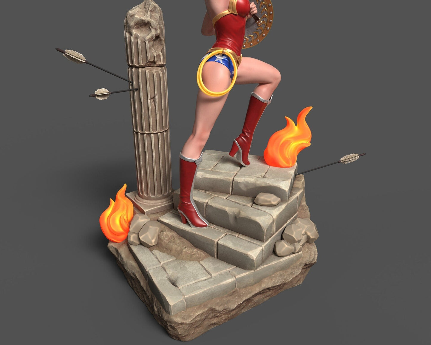0131 Wonder Woman - DC Comics (1469) - STL 3D Print Files