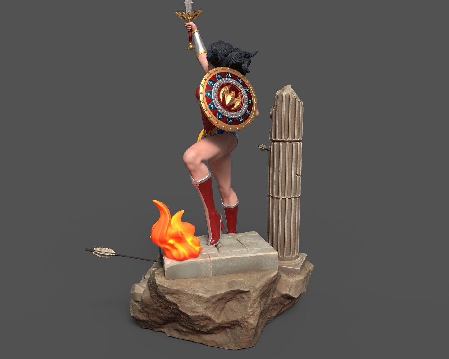 0131 Wonder Woman - DC Comics (1469) - STL 3D Print Files