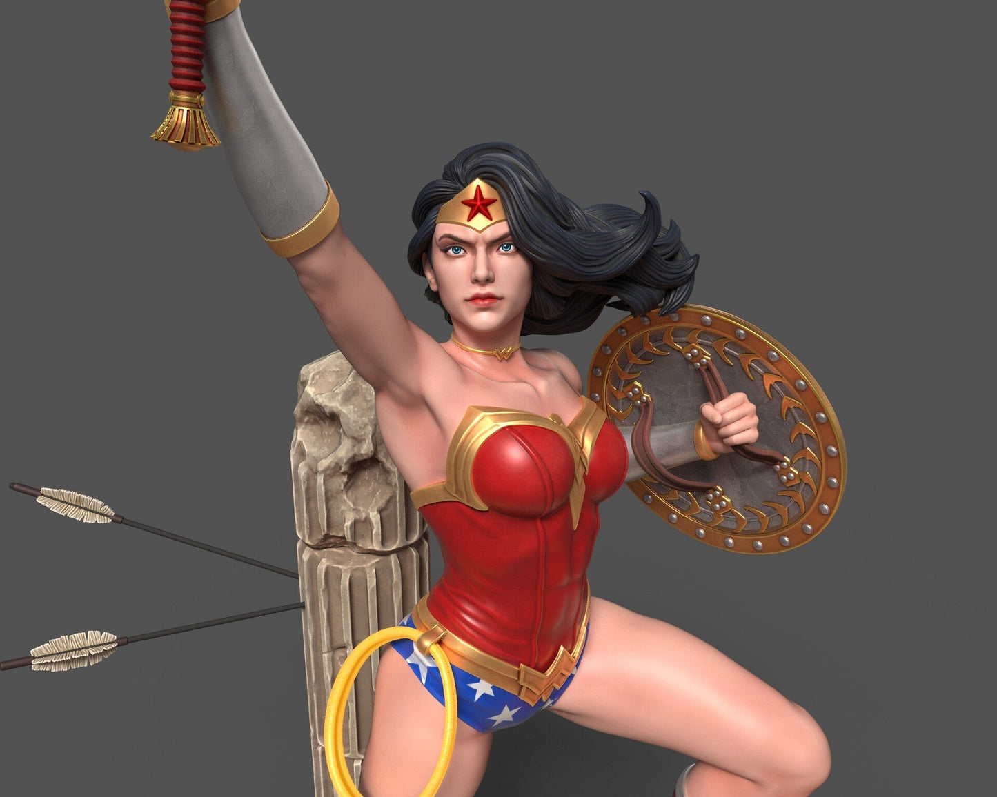0131 Wonder Woman - DC Comics (1469) - STL 3D Print Files