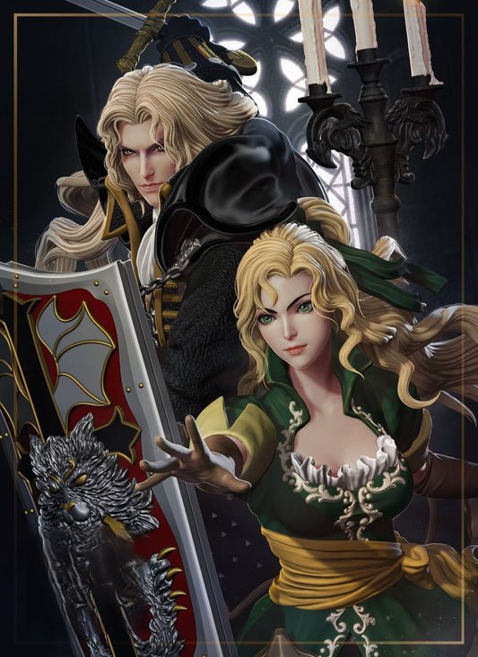 0710 Alucard AND Maria - Symphony of the Night - STL 3D Print Files
