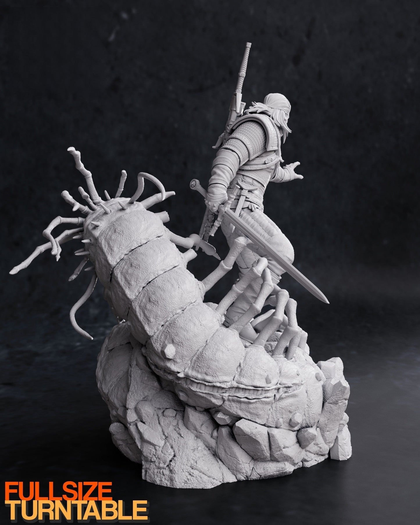 0119 Geralt - The Witcher (1581) - STL 3D Print Files