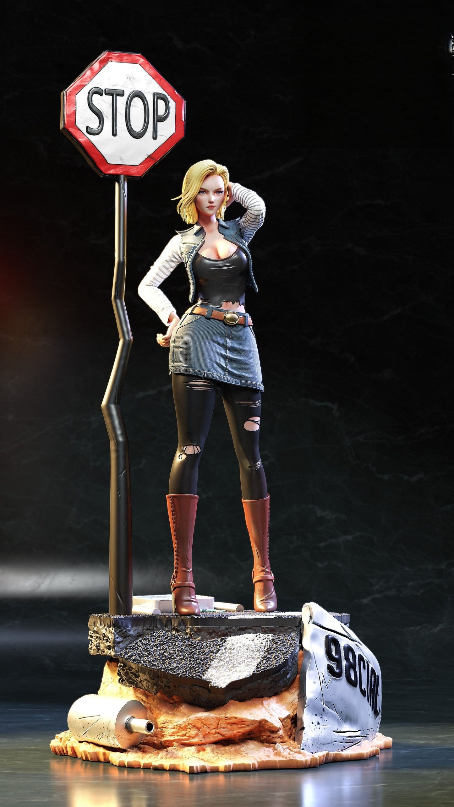 0787 Android 18 - STL 3D Print Files