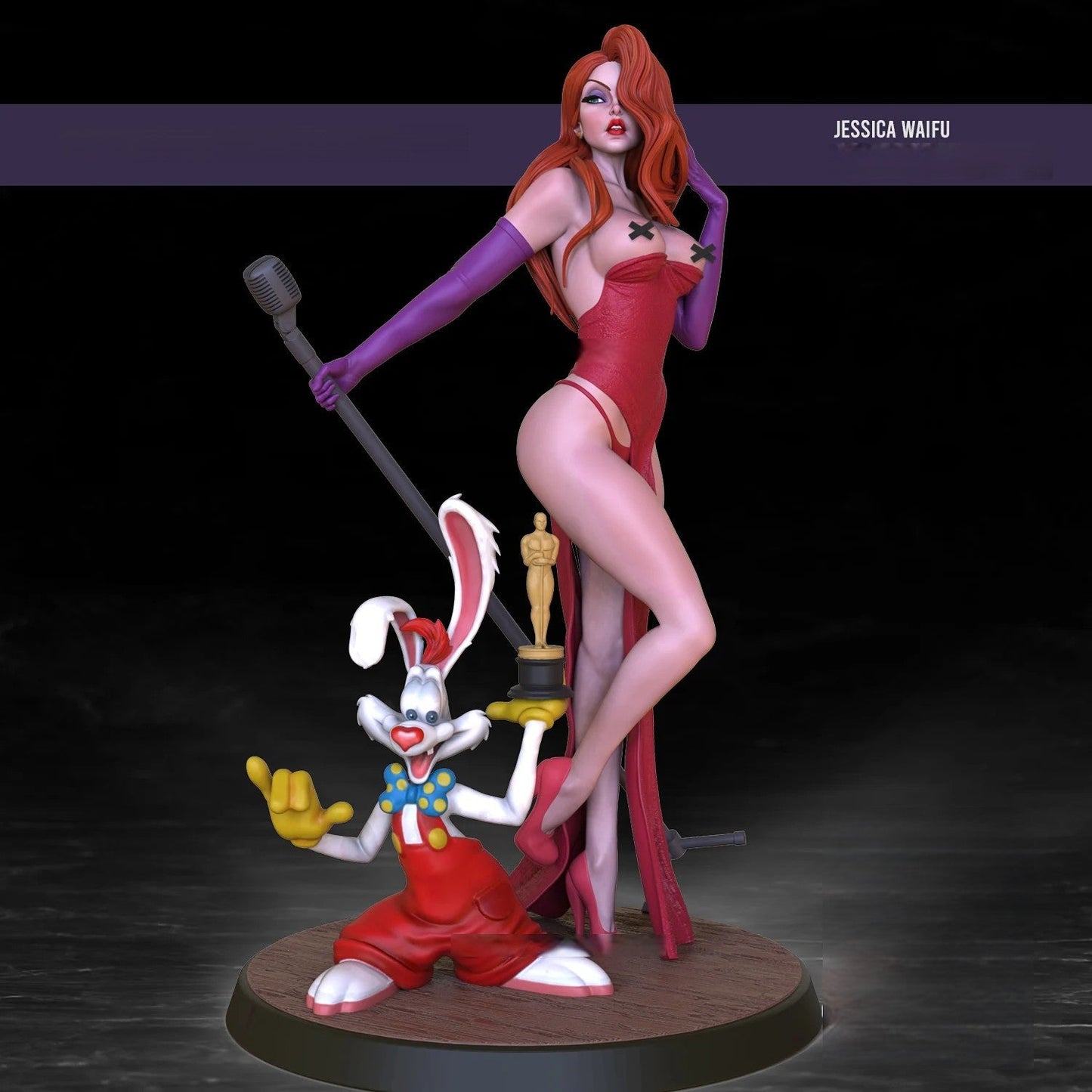 0160 Jessica Rabbit NSFW (1615) - STL 3D Print Files