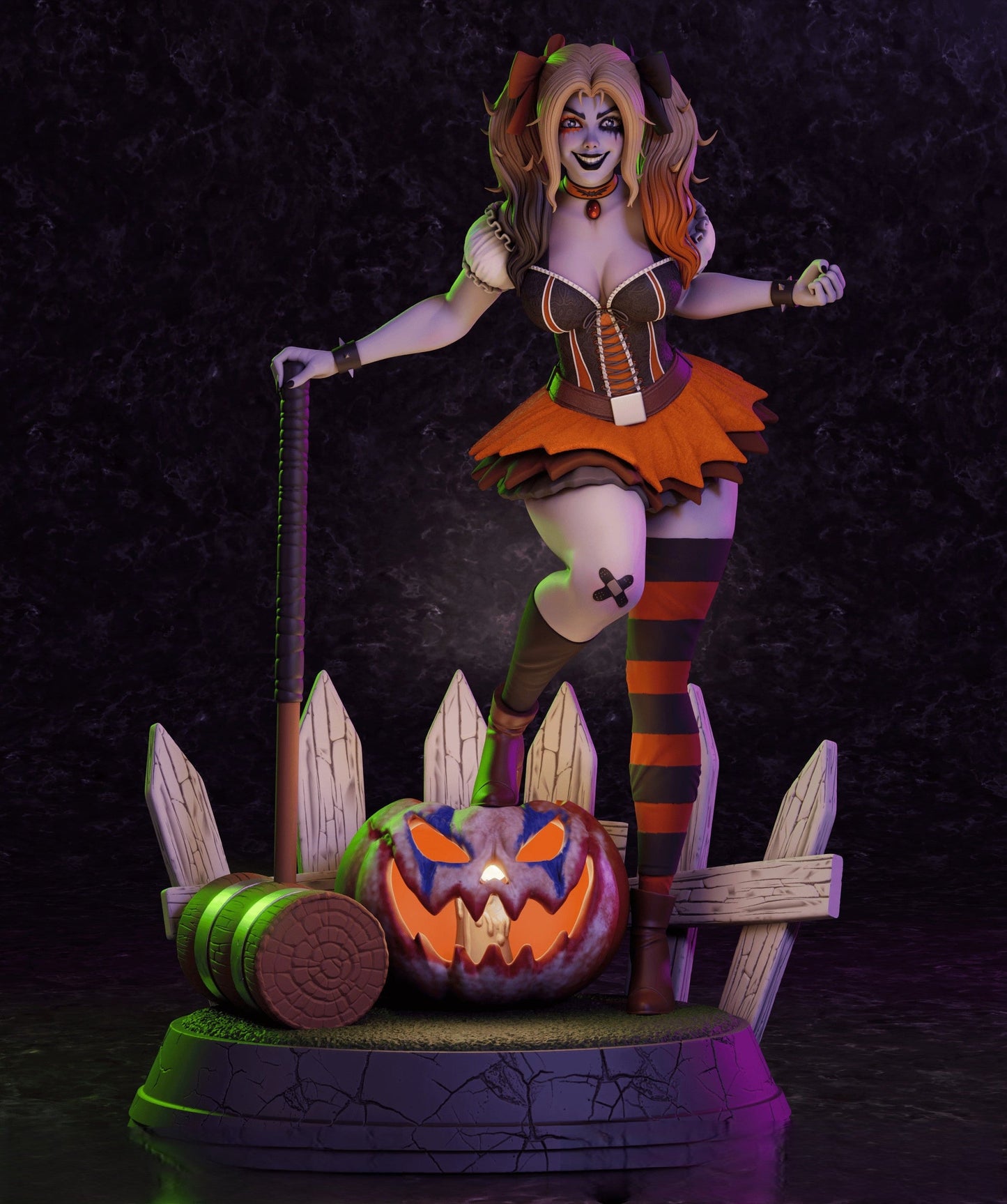 0733 Harley Quinn Halloween - DC Comics (1570)  - STL 3D Print Files