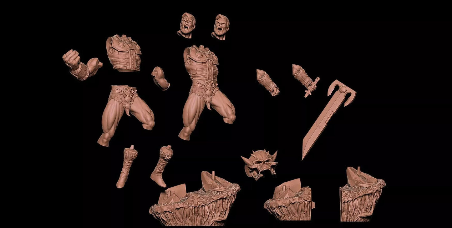 1706 Fisto_Masters of the Universe Statue - STL 3D Print Files