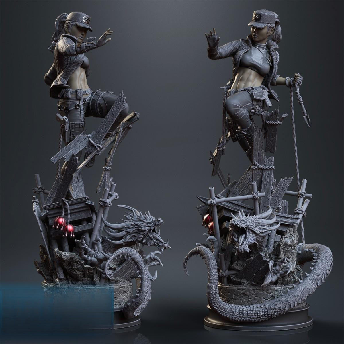 0800 Sonya Blade - Mortal Kombat - STL 3D Print Files