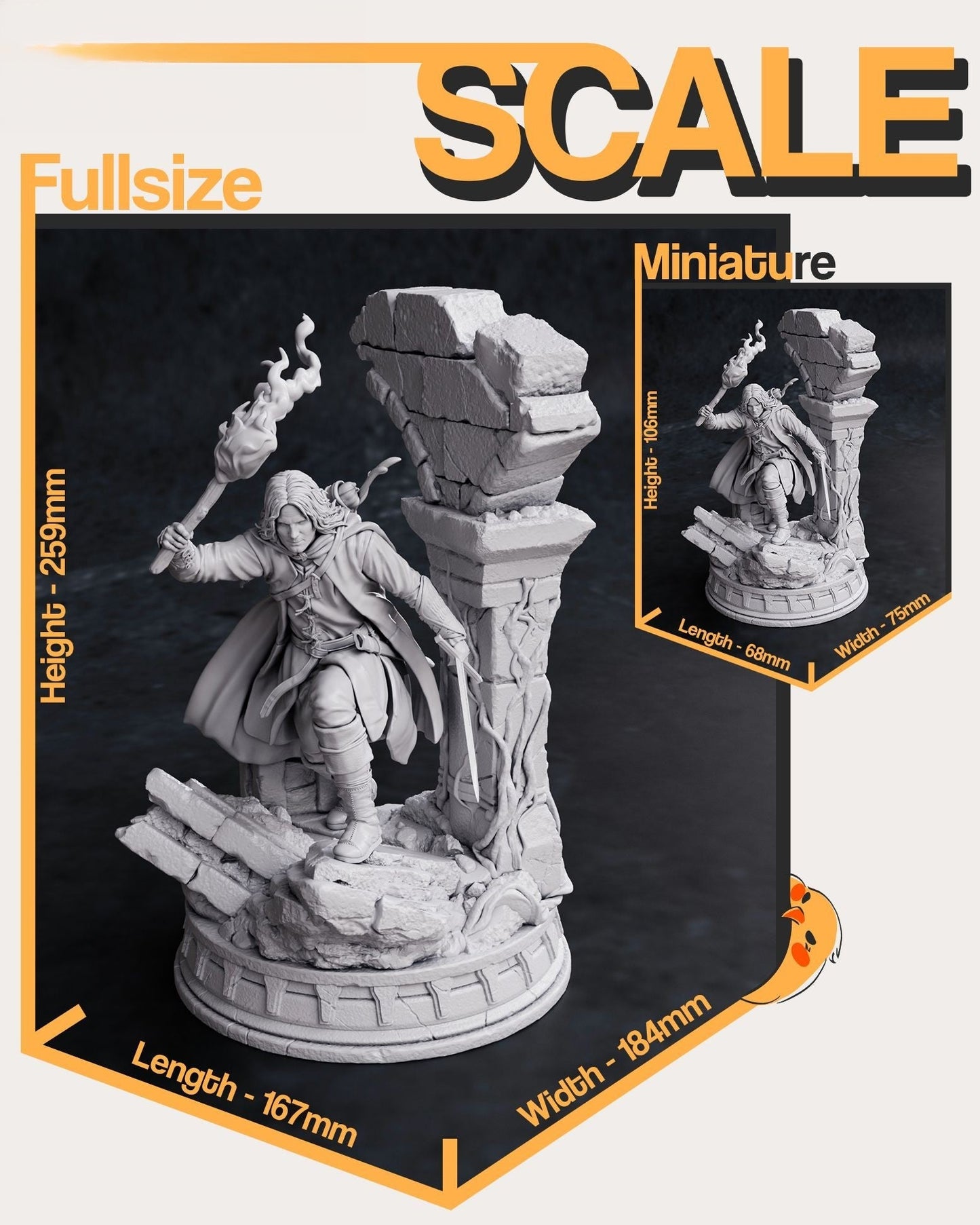 0655 Aragorn - Lord of the Rings - STL 3D Print Files