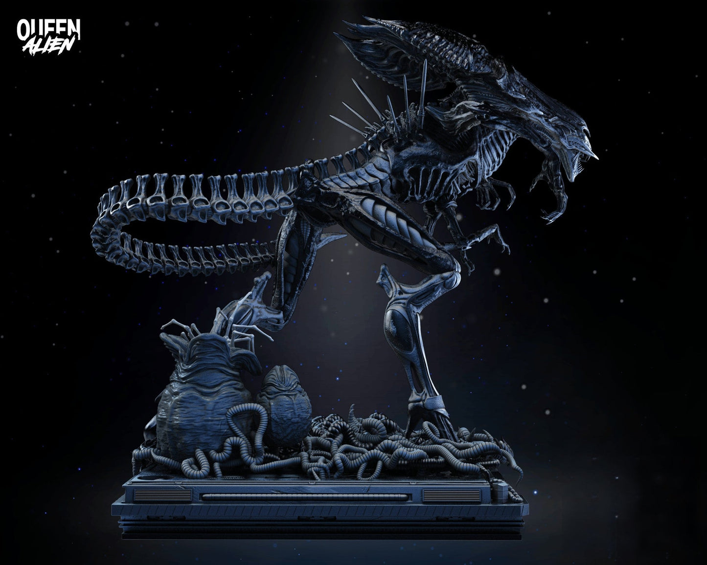 0496 Queen Alien - The Alien Queen - STL 3D Print Files