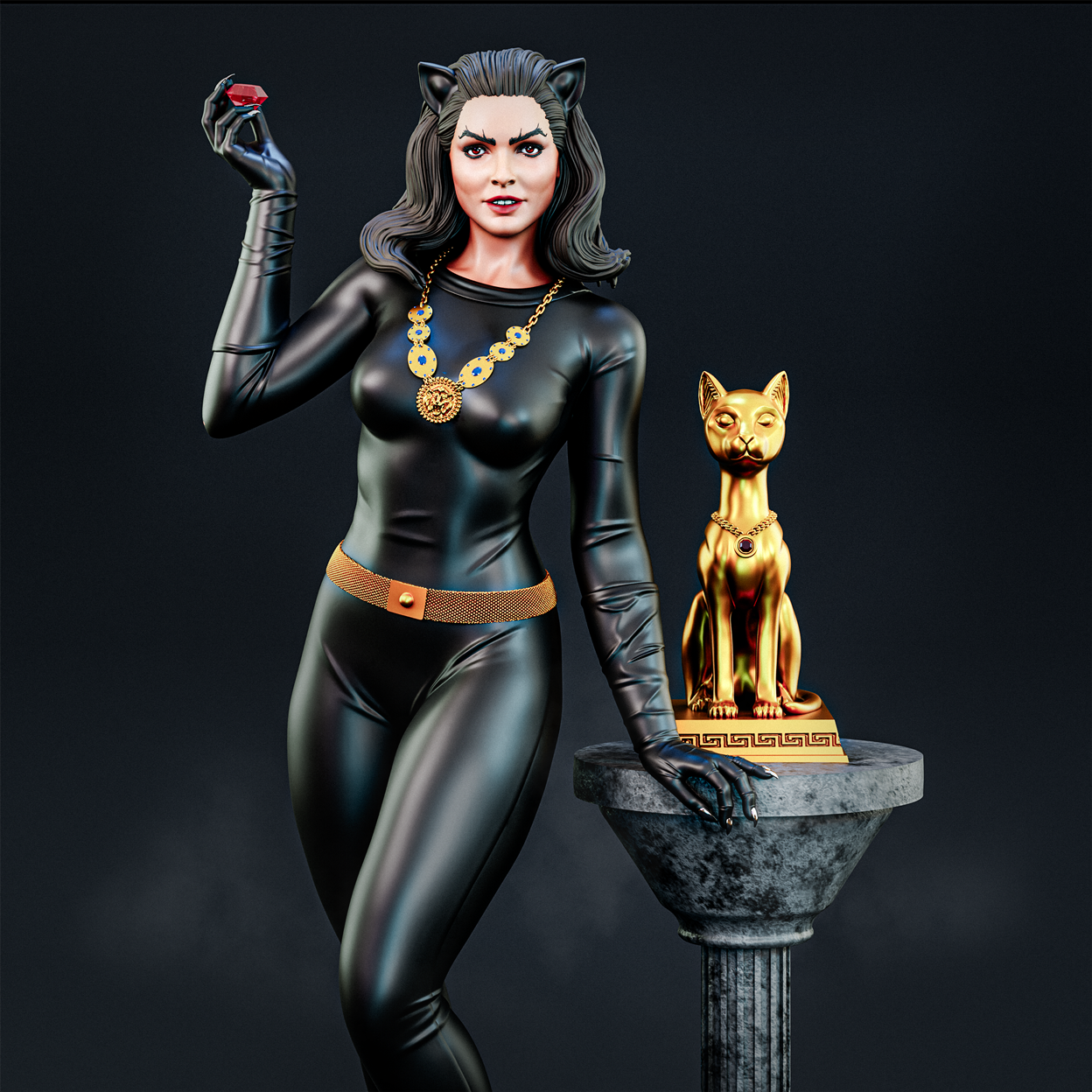 1024 Julie Newmar Catwoman NSFW - STL 3D Print Files