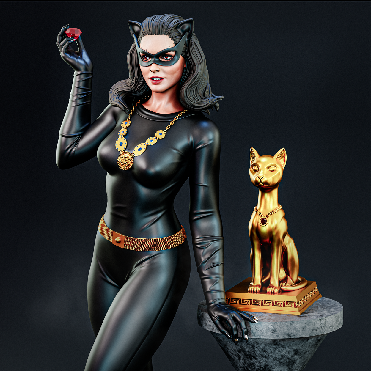 1024 Julie Newmar Catwoman NSFW - STL 3D Print Files