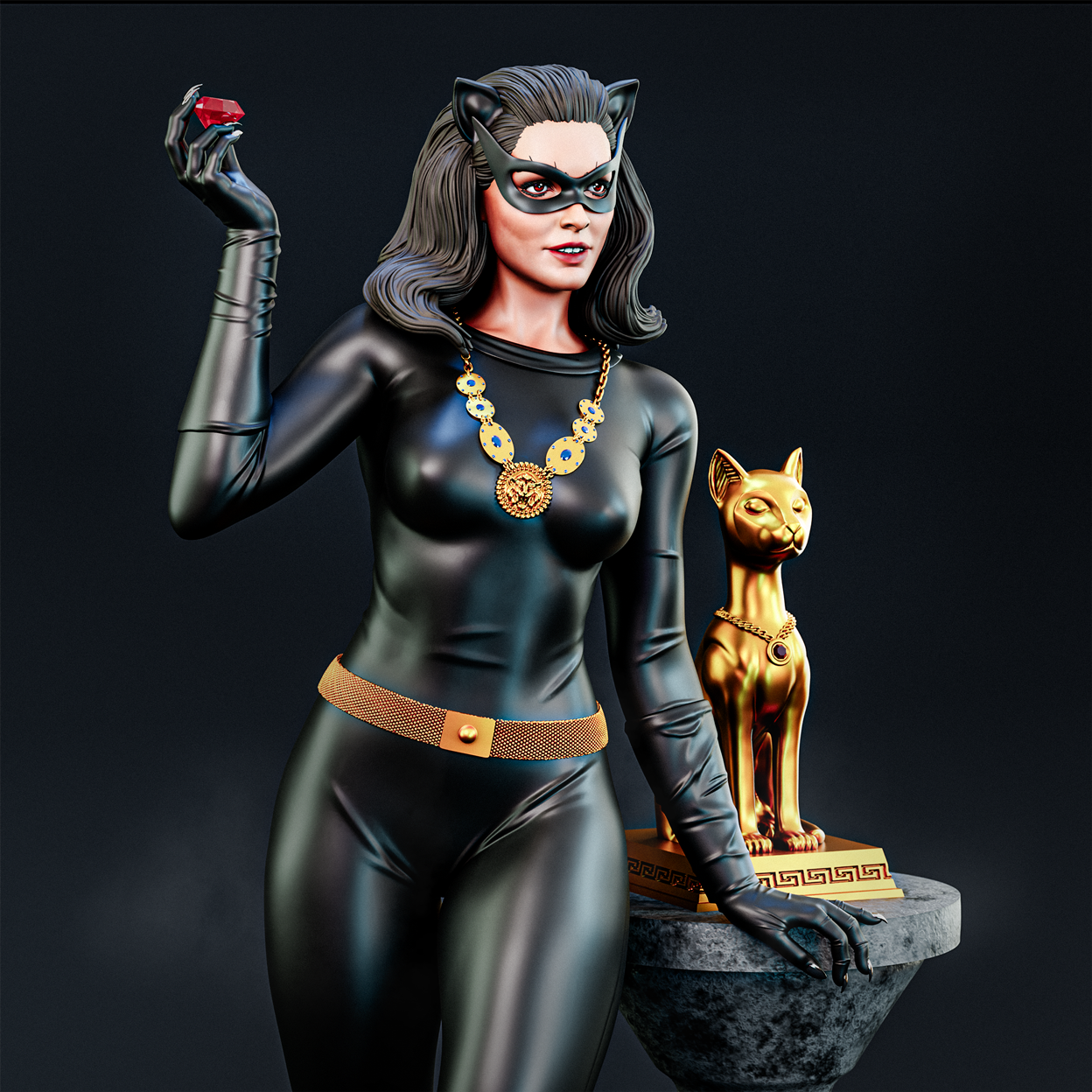 1024 Julie Newmar Catwoman NSFW - STL 3D Print Files