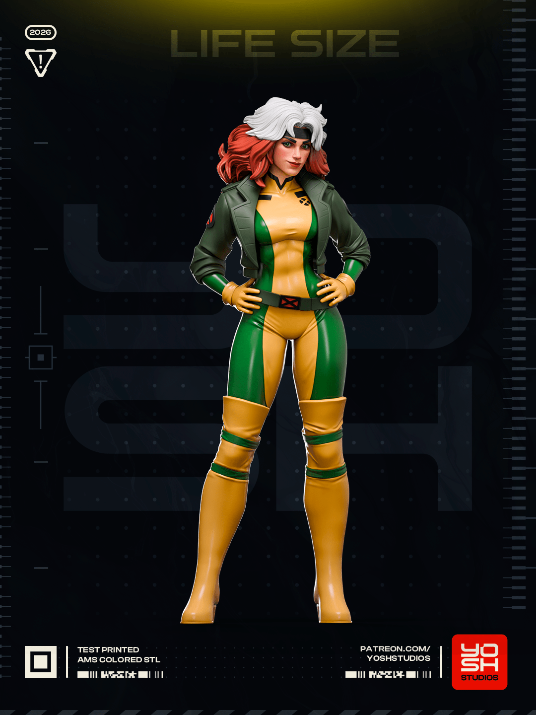 1898 Rogue_X-Men - STL 3D Print Files