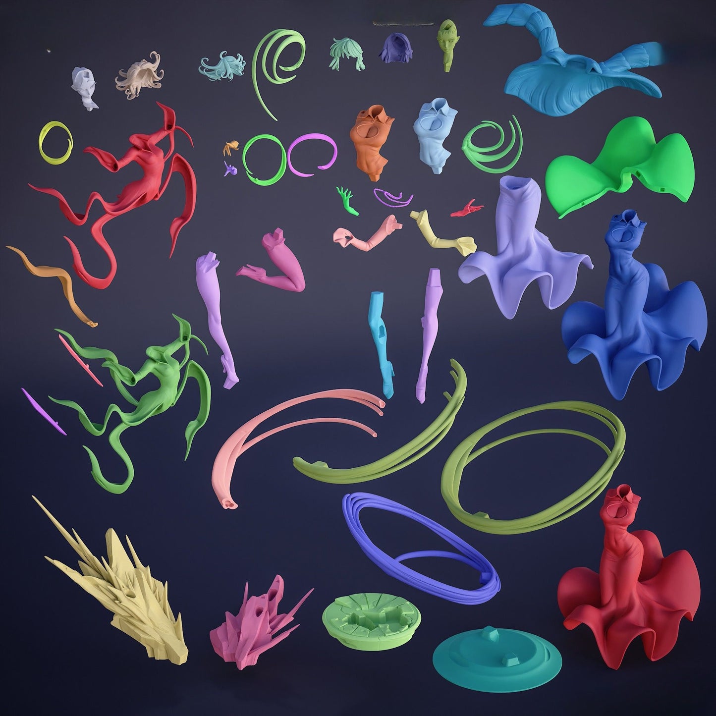 0366 Fubuki and Tatsumaki - STL 3D Print Files