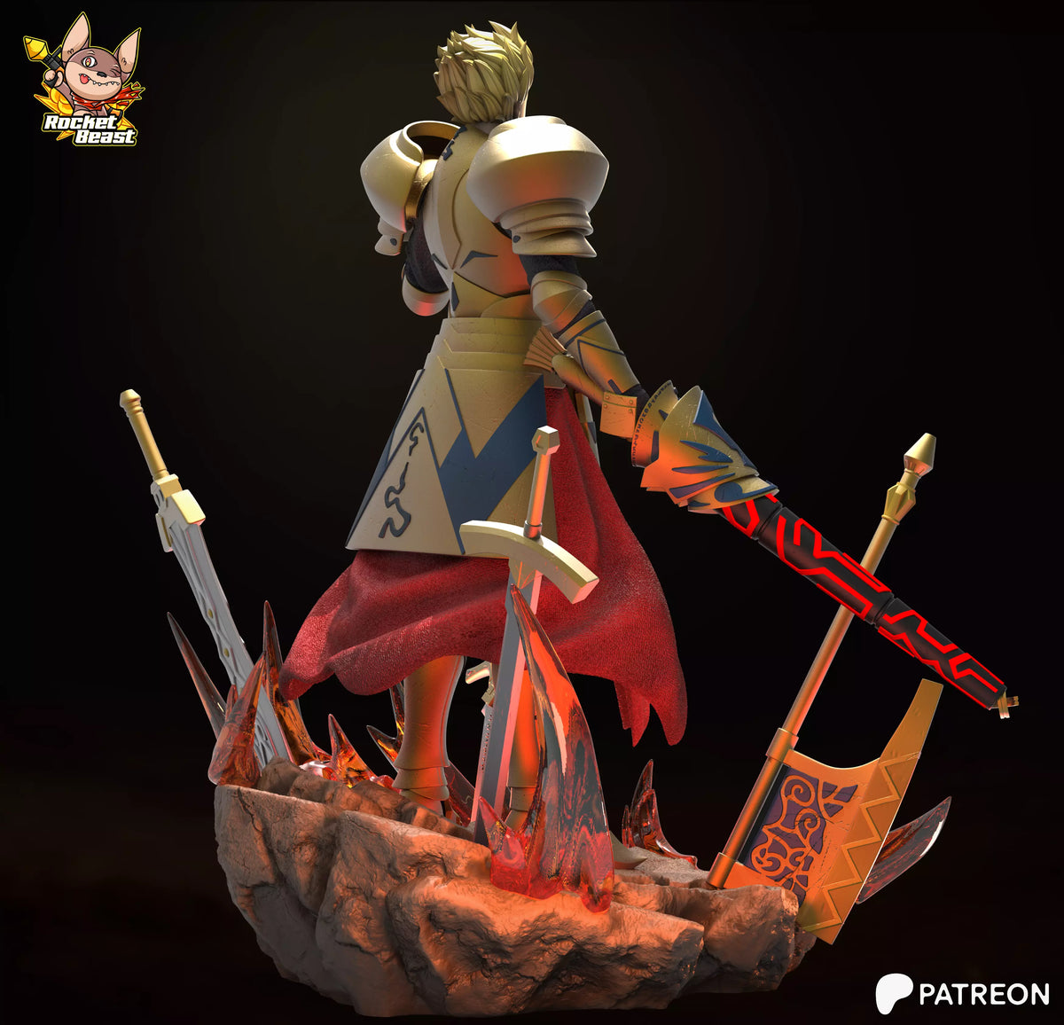 2069 Gilgamesh_Fate Strange Fake - STL 3D Print Files
