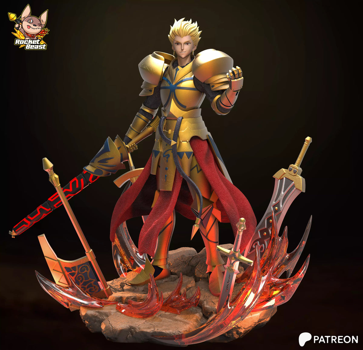 2069 Gilgamesh_Fate Strange Fake - STL 3D Print Files