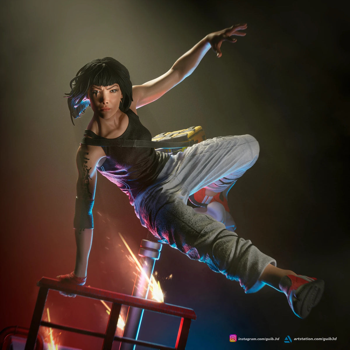 2111 Faith Connors_Mirror’s Edge - STL 3D Print Files