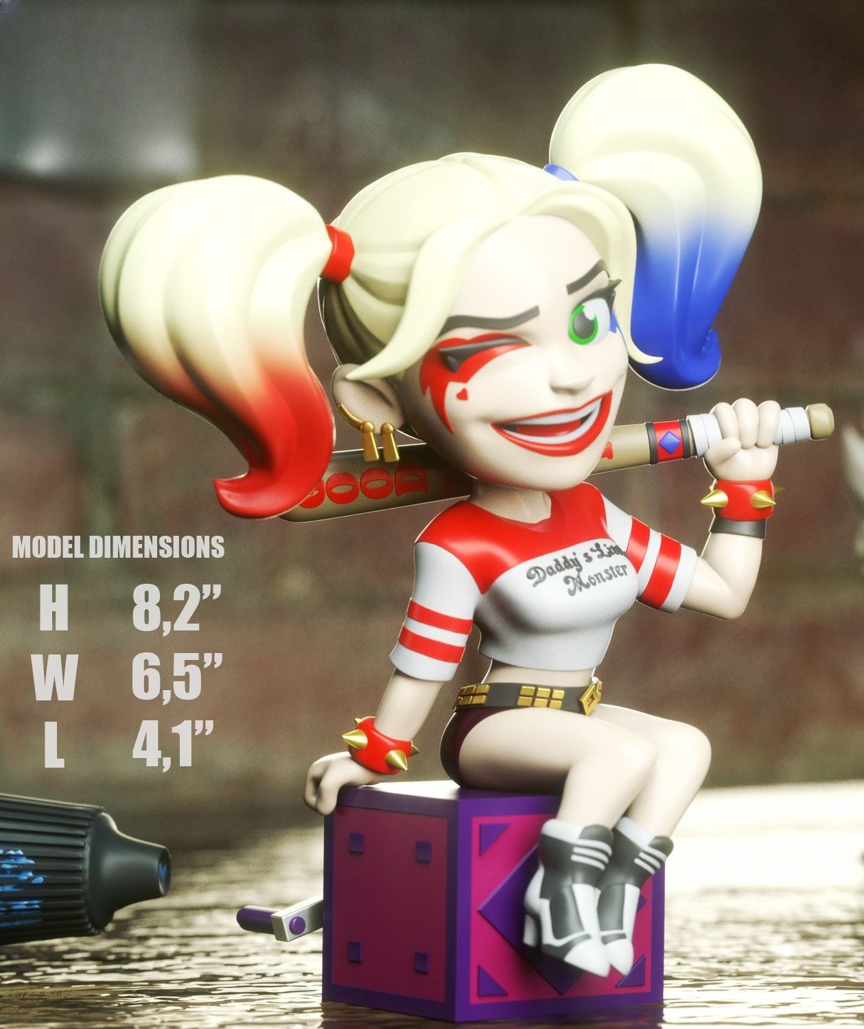 0096 Harley Quinn - STL 3D Print Files