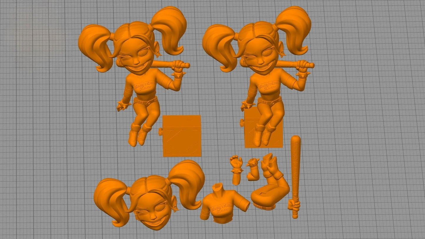 0096 Harley Quinn - STL 3D Print Files