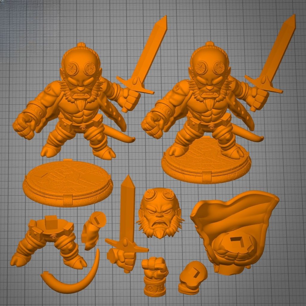 0103 Hellboy - STL 3D Print Files