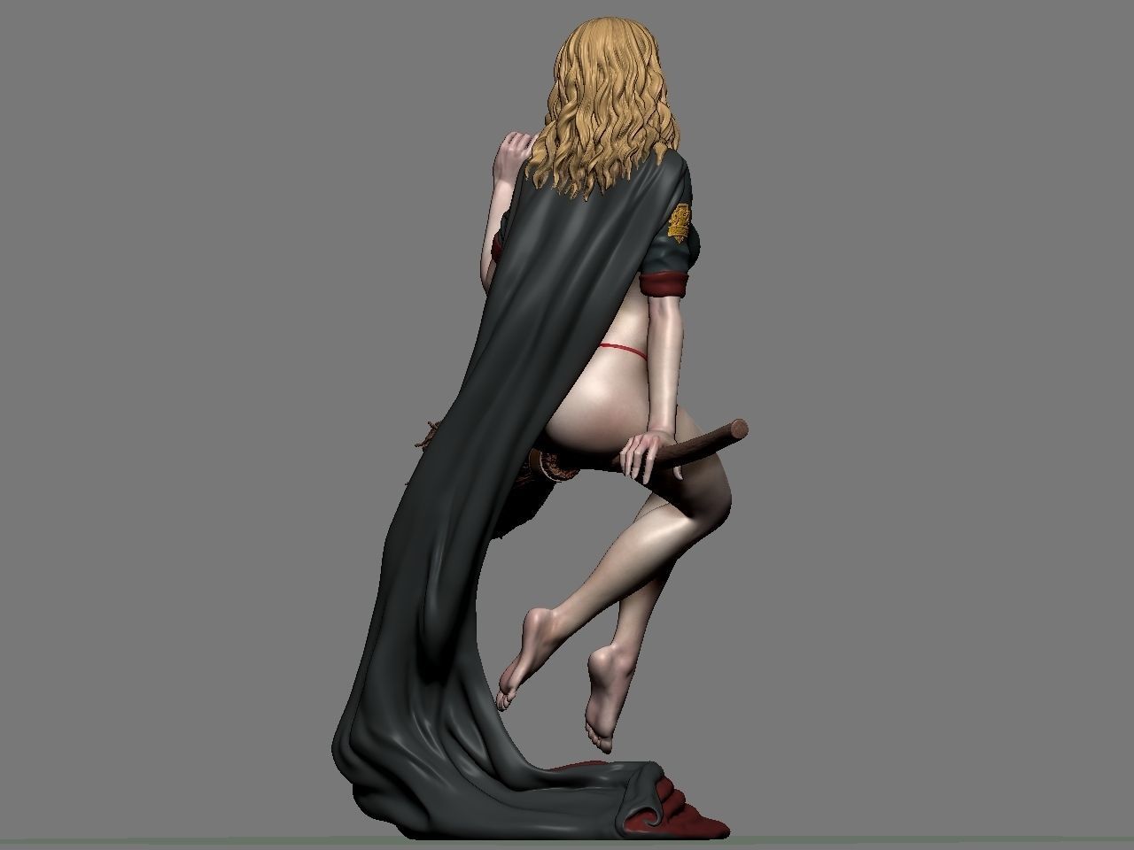 0659 Hermione Adult on the Broomstick - Harry Potter - STL 3D Print Files