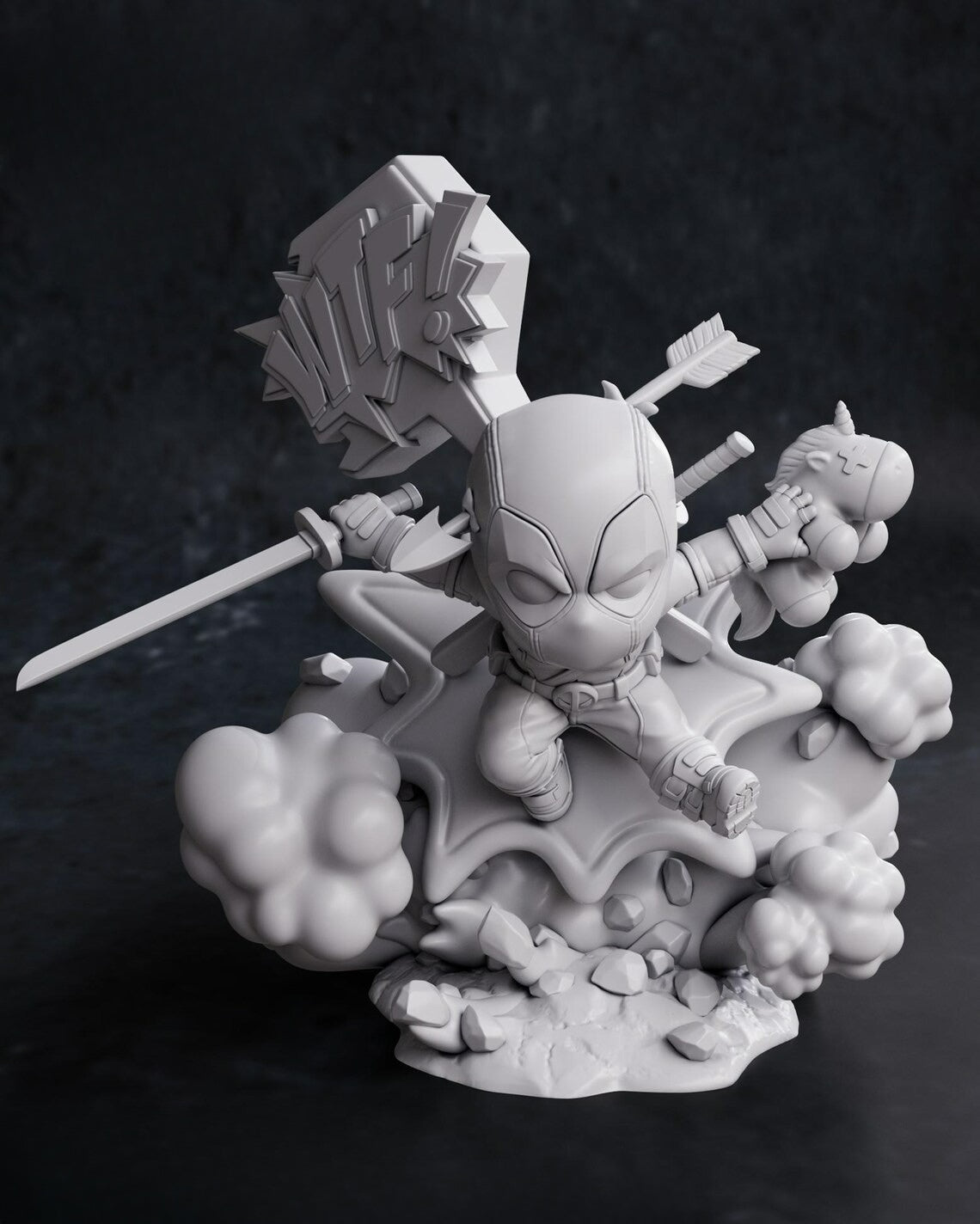 0012 Deadpool - STL 3D Print Files