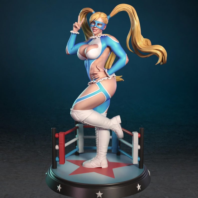 2186 Rainbow Mika_Street Fighter NSFW - STL 3D Print Files