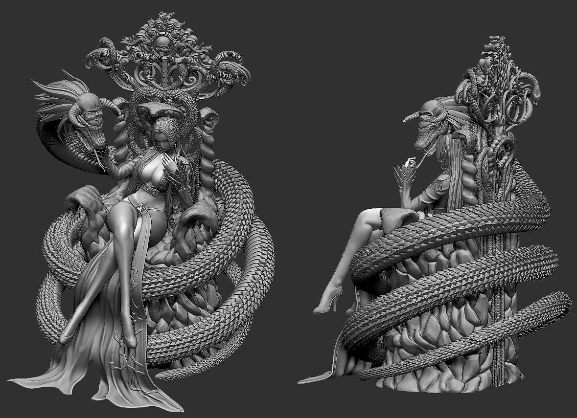 0242 Boa Hancock V5 (OP) - STL 3D Print Files