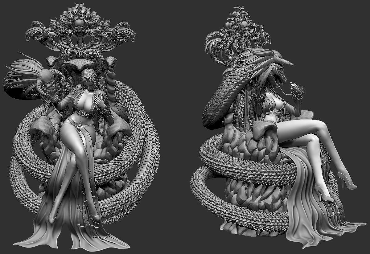 0242 Boa Hancock V5 (OP) - STL 3D Print Files